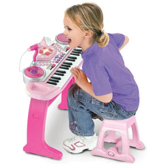 Winfun Keyboard Rock Star Set Pink Battery Operated