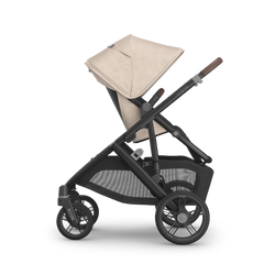 UPPAbaby Vista V3 Stroller Liam Oat Mélange Carbon Frame Chestnut Leather