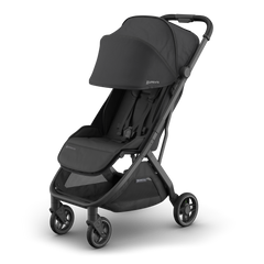 UPPAbaby Minu V2 Stroller Jake Charcoal Carbon Frame Black Leather