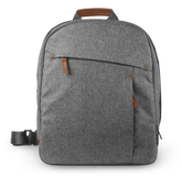 UPPAbaby Changing Back Pack Greyson Charcoal Melange Saddle Leather Diaper Bag