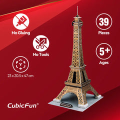 3D Puzzle Eiffel Tower 39 Pcs