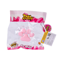 Taba Squishy Transparent Pink Paw - Soft Sensory Fidget Toy for Kids