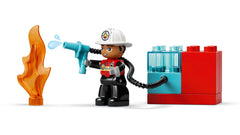 Lego Duplo Fire Truck With Hose And Firefighter