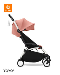 Stokke YOYO³ Stroller White Frame 6+ Bundle - Ginger