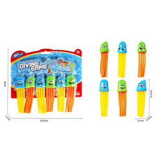 DIVING SPEEDY SQUID TOYS 6PIECES