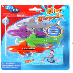 DIVING SHARK TOYS 4PIECES