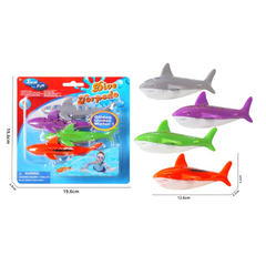 DIVING SHARK TOYS 4PIECES