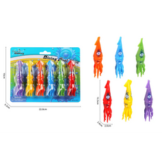 DIVING SQUID TOYS 6PIECES
