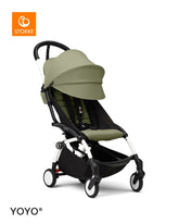 Stokke YOYO³ Stroller White Frame 6+ Bundle - Olive
