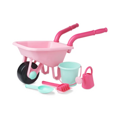ELC Outdoor Wheelbarrow Set Pink