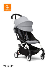 Stokke YOYO³ Stroller White Frame 6+ Bundle - Stone
