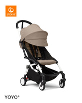 Stokke YOYO³ Stroller White Frame 6+ Bundle - Taupe