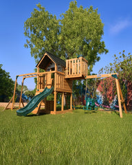 Dynamic Sports Arabian Leopard Wooden Swing Set