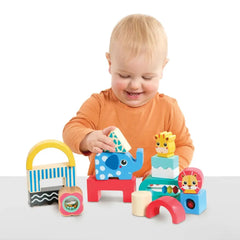 ELC Classic Wood Activity Play Blocks