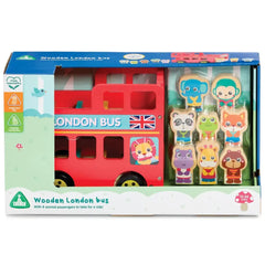 ELC Classic Wood Double Decker Bus