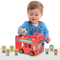 ELC Classic Wood Double Decker Bus