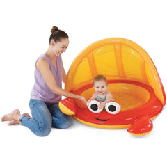 ELC Outdoor Crab Baby Pool With Shade