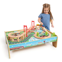 ELC Classic Wood Train Table
