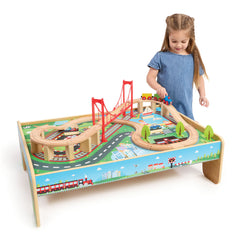 ELC Classic Wood Train Table