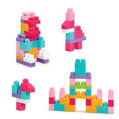 Early Learning Centre Little Builders Big Building Blocks Bag Pink 60-pieces
