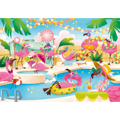 CLEMENTONI PUZZLE FLAMINGO PARTY 104 PIE