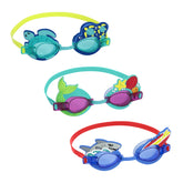 Bestway Character Swim Goggles Kids Adjustable, UV-Protective and Fun Designs