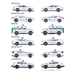 Dubai Police Majorette 3 Pcs Set 2 Asstd