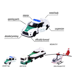 THEME SET Majorette Dubai Police S.O.S Theme Set