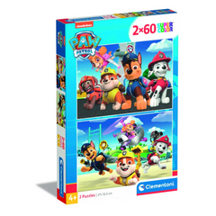 Clementoni Puzzle Paw Patrol Action 2X60pcs