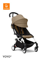 Stokke YOYO³ Stroller White Frame 6+ Bundle - Toffee
