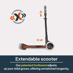 Smartrike Xtend Scooter Orange Ride  - On