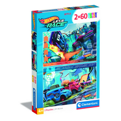 Clementoni Puzzle Hotwheels Racing 2X60pcs