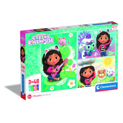 Clementoni Puzzle Gabbys Garden 3x48-pieces