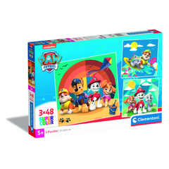 Clementoni Puzzle Paw Patrol Beach 3X48pcs