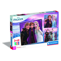 Clementoni Puzzle Disney Frozen Posture 3x48-pieces