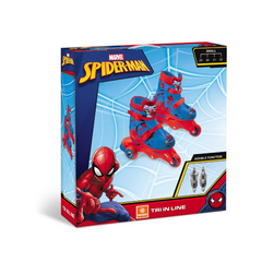 Mondo Roller Spiderman Tri Inline Skates Adjustable 29-32