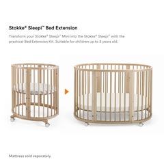 Stokke Sleepi Bed Extension Natural Kit for Baby Crib