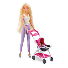 Addo Boulevard Boutique Doll Stroller Set