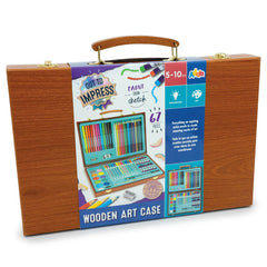 Addo Out To Impress Wooden Art Case 76-Pieces