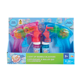 Addo Out and About Light Up Bubble Blaster - Motorized LED Bubble Blower with Solution