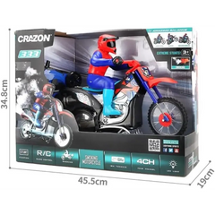 Crazon Scale 1:10 Smoking Motorcycle Battery Operated