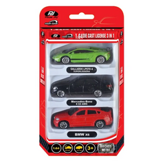 Power Joy Vroom Vroom Diecast Unif. Licensed 1/64 3-pieces