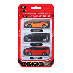 Power Joy Vroom Vroom Diecast Unif. Licensed 1/64 3-pieces