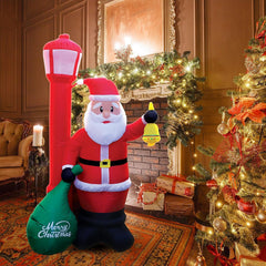 Christmas Santa With Sack Inflatable 6 Ft