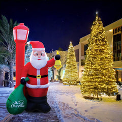 Christmas Santa With Sack Inflatable 6 Ft