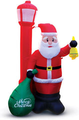 Christmas Santa With Sack Inflatable 6 Ft