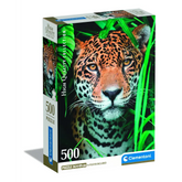 Clementoni Puzzle High Quality Collection Jaguar in the Jungle with Poster 500-pcs