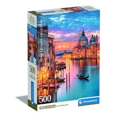 Clementoni Puzzle HQC Venice & Poster 500-pieces