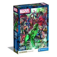 Clementoni Puzzle HQC Marvel+Poster 500pcs