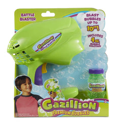 Gazillion Bubbles Battle Blaster With 4oz Solution, Battery Operated